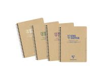 Project book Uninotes carnet recyclé reliure intégrale A5+ 160 pages détachables ligné + 3 intercalaires - Assortis