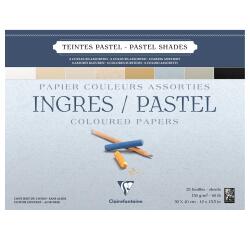 Ingres Pastel bloc collé 25F 30x40cm 130g - Assortiment pastel