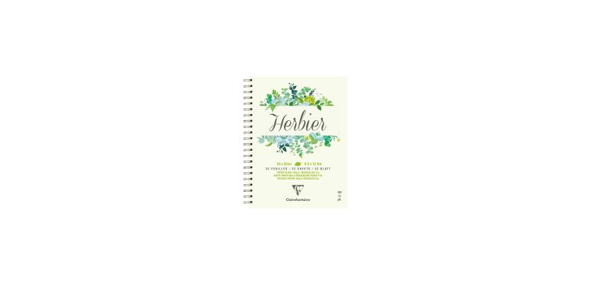 Herbarium, Heft mit Spiralbindung, 24x32cm 32 Blatt 180g