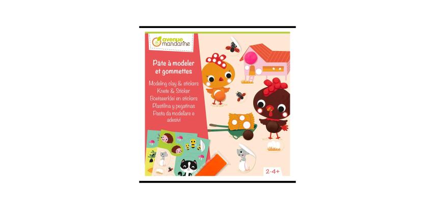 Creative box, Modelling clay and stickers - Multicolour