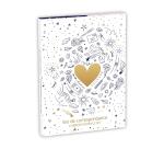 Adolie, Set de correspondance 12x16,5 cm contenant 8 cartes simples 11x15,5 cm assorties et 8 enveloppes Pollen C6 blanc naturel