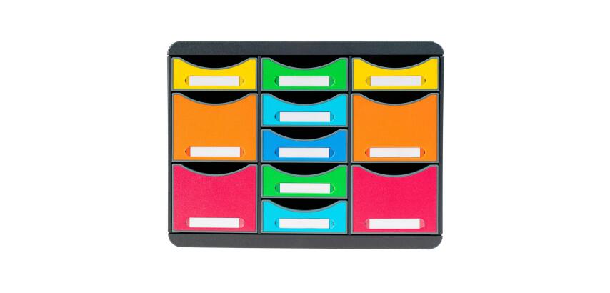 Module de classement Storebox Multi 11 tiroirs Iderama - Arlequin