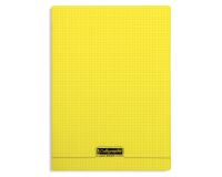 Cahier piqué 8000 POLYPRO 24x32 cm 96 pages petits carreaux 90 g - Jaune