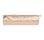 CÉLESTE CUIR Trousse ronde Ø5,5x22 cm Lazer Or