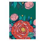 Frida Kahlo, Set de correspondance 12x16,5 cm contenant 8 cartes simples 11x15,5 cm assorties et 8 enveloppes Pollen C6 blanc naturel