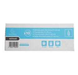 Rotoli carta per carta di credito 57x50mm - 28m - 1 copia carta termica 55 gr - Bianco