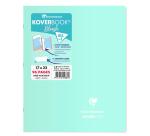 Cahier piqué Koverbook Blush 17x22cm 96 pages ligné + marge couverture polypropylène opaque Couleur aléatoire - Assortis