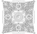 CARRÉ 100% soie - 90x90cm Astral - Blanc