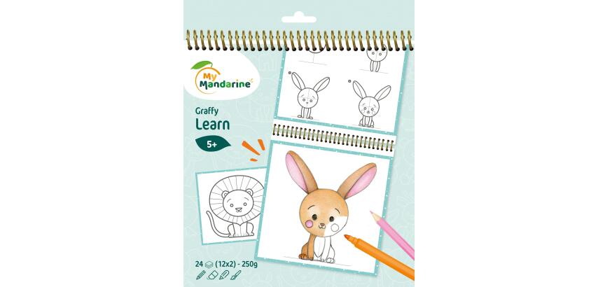 Graffy Learn, Baby animals - Blue