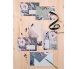 COLLECTION BOTANIC GARDEN, Paquet de 20 enveloppes Pollen 114x162mm 120g/m2 - Bleu clair