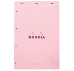 Rhodia Kleur Blok Geniet Roze N°20 A4+ 21x31,8 cm - Roze