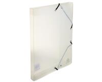 Boite de classement Exabox Dos 25mm Polypropylène Crystal - A4 - Cristal