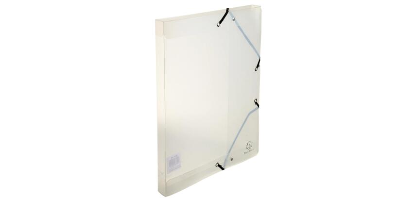 Boite de classement Exabox Dos 25mm Polypropylène Crystal - A4 - Cristal