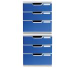 Schubladenbox MODULO A4, 3 geschlossene Schubladen