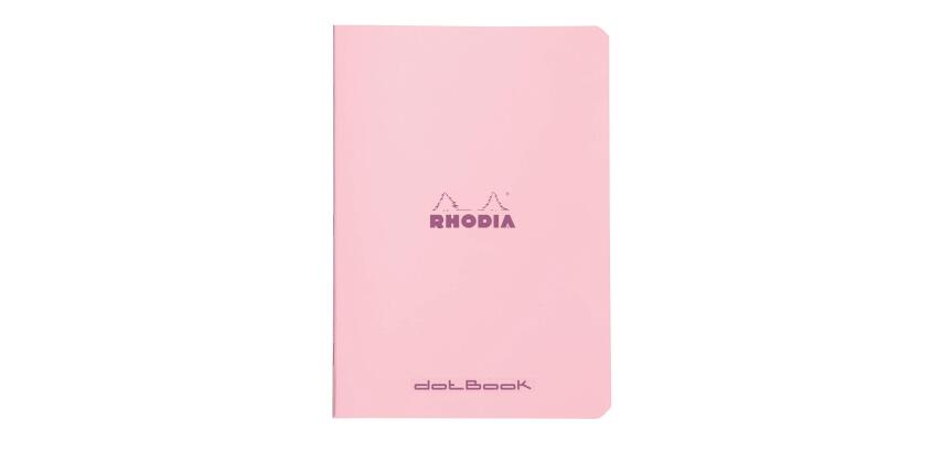 Cahier piqué Rhodia Couleurs Rose 14,8x21 cm - Rose