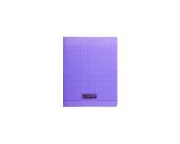 Cahier piqué 8000 POLYPRO 17x22 cm 192 pages grands carreaux 90 g - Violet