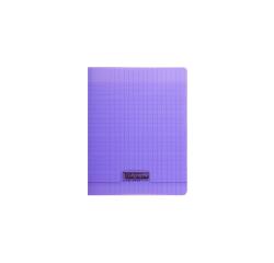 Cahier piqué 8000 POLYPRO 17x22 cm 192 pages grands carreaux 90 g - Violet
