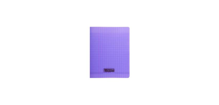 Cahier piqué 8000 POLYPRO 17x22 cm 192 pages grands carreaux 90 g - Violet
