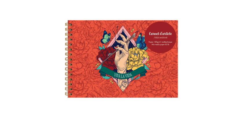 Frida Kahlo Wirebound Artist Notebook A5