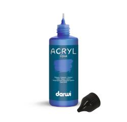DARWI Acrylfarbe opak, Flasche 80ml, Indigo - Indigo