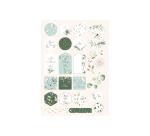 PAPIERS IMPRIMÉS, Bloc de 20 feuilles à motifs 160g/m2 au format A4 (21x29,7cm) + 1 idée créative - Romantique - Multicolore