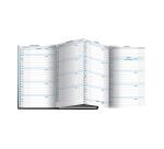 Recharge Agenda de poche Exaplan 16 accordéon 9 x 16 cm Planning mensuel Janvier à Décembre 2027