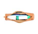 Kleine runde Tasche, Naturleder