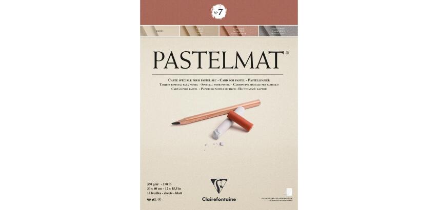 Pastelmat bloc collé 12F 30x40cm 360g