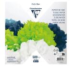 PAPIER SOIE, Paquet de 500 feuilles 18g/m2 au format 16x16cm - Assortiment