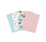 Assortiment 4 vellen Texture papier Kerst breigoed