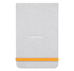 Rhodia Hardcover Webnotepad - 9 x 14 cm ? Lined - Silver