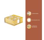 Jardin des Sens, Bloc cube 11x11x4cm contenant 300 feuillets unis 9,8x9,8 cm