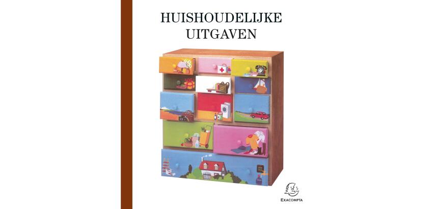 Piqûre de Comptabilité et organisation familiale - Budget dépenses ménagères - texte NL - 56 pages