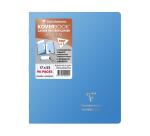 Cahier piqué Koverbook Silver 17x22 cm 96 pages grands carreaux couverture polypropylène opaque - Assortis