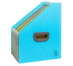 Trieur porte-revue 12 compatiments PP recyclé Pop'N Co - Cyan