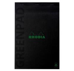 GREENPAD Notepad, A4, grid, black