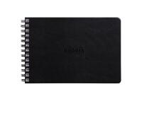 Rhodia Touch Mixed Media Book, papier Paint'On extra-blanc 250g - A5 paysage, 64 pages - Noir