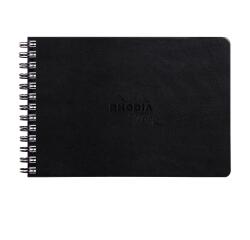 Rhodia Touch Mixed Media Book, papier Paint'On extra-blanc 250g - A5 paysage, 64 pages - Noir