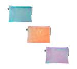 Exacompta Candy Tidy Zipped Pocket, A4, Soft Plastic - Assorted colours