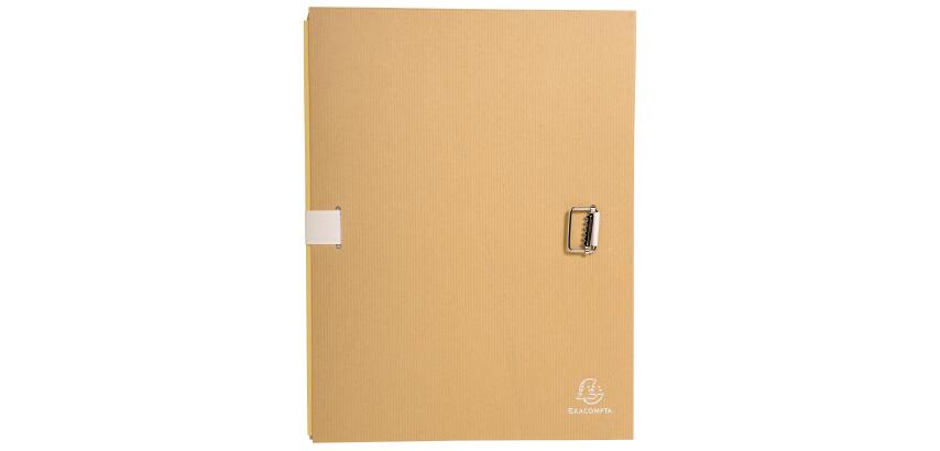 Carpeta Exacompta lomo extensible papel kraft - Cruda