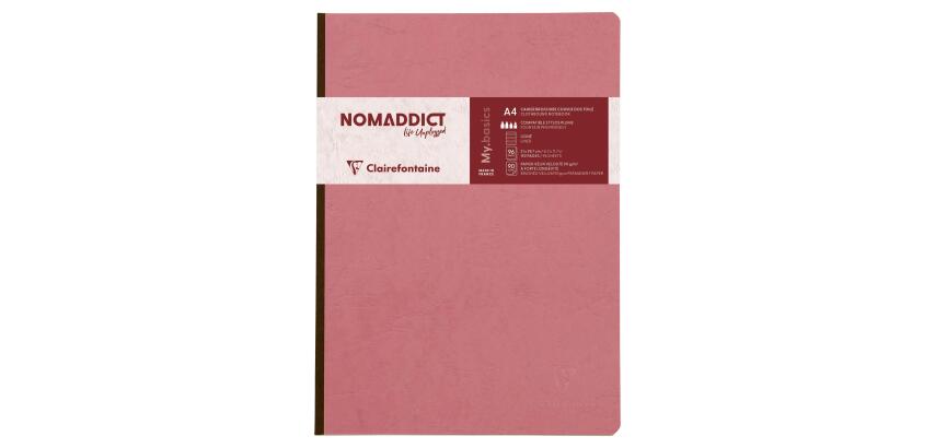 Clairefontaine Nomaddict Notebook - A4 - Lined - 96 Sheets - 90gsm - Clothbound