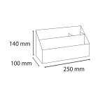 Trieur vertical / porte lettres 3 compartiments carton Teksto