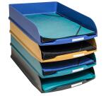 Set de 4 Corbeilles à courrier Combo Styli Neo Deco - Couleurs assorties