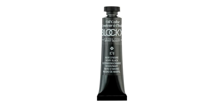 Peinture à l'huile extra-fine tube 20ml - Noir d'ivoire