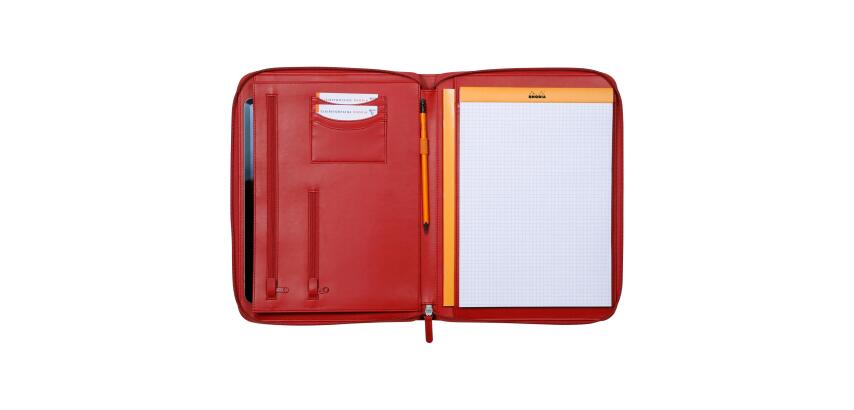 Rhodiarama grand conférencier pour bloc ou carnet format A4 - Coquelicot