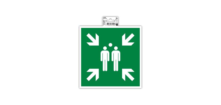Adhesive panel assembly point 20x20 cm - Green