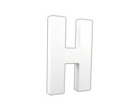 Lettre H 20,5cm - Blanc