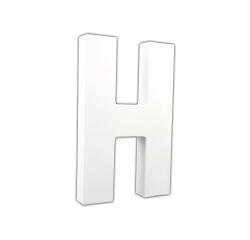 Letter 'H' 20.5cm - White
