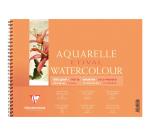 Clairefontaine Etival Watercolour Spiral Pad - 18 x 24cm - 12 Sheets - 300gsm