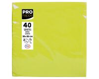 Paquet de 40 serviettes micro-gaufrées ouate 2 plis - 38x38 cm